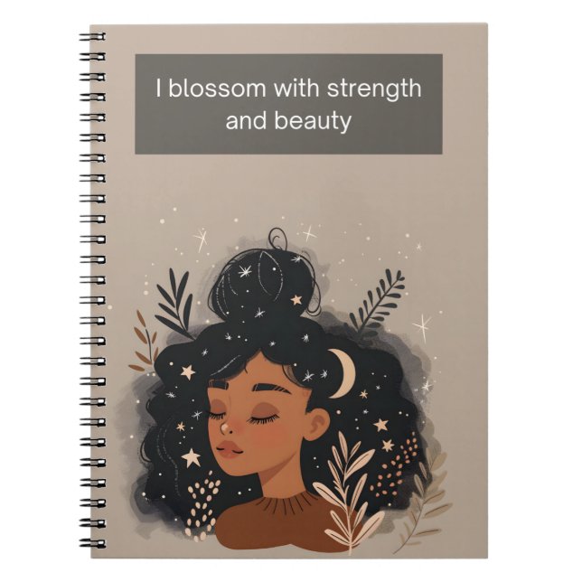 Cuaderno Florezco con fuerza y belleza (Frente)