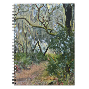 Cuaderno Florida Lace Arte Impresionante Moss Español