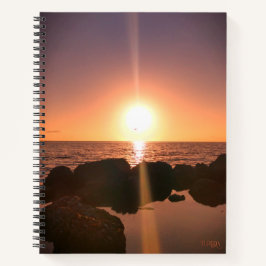 Cuaderno Florida Sunset en la playa Fotografía Natural