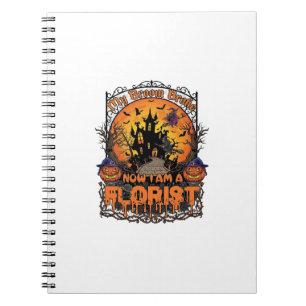 Cuaderno Floristería Escoba Rota Bruja de Halloween Calabaz
