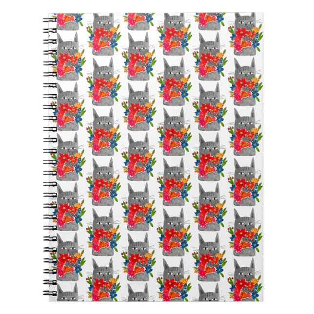 Cuaderno Flower cat (Frente)