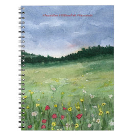 Cuaderno Flower Field Landscape 