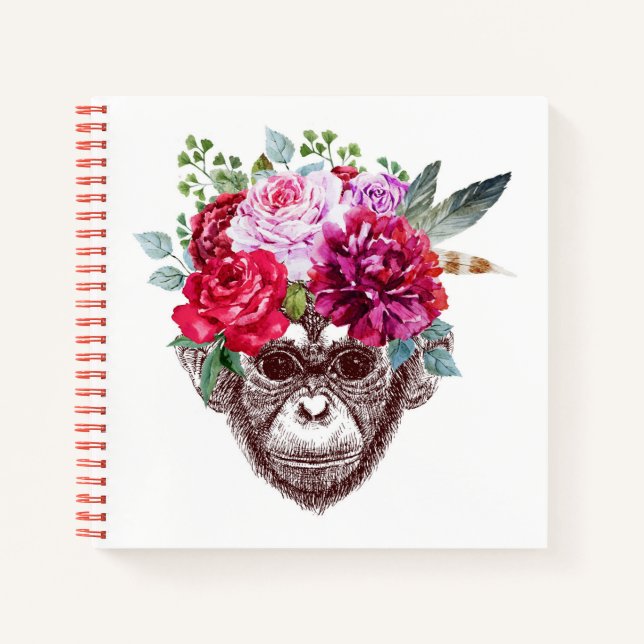 Cuaderno Flower Monkey Face (Anverso)