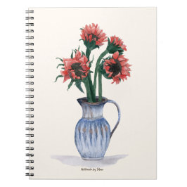 Cuaderno Flowers in a Vase Watercolor