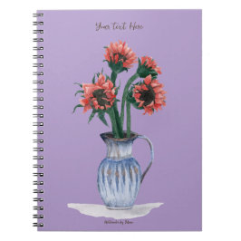 Cuaderno Flowers in a Vase Watercolor
