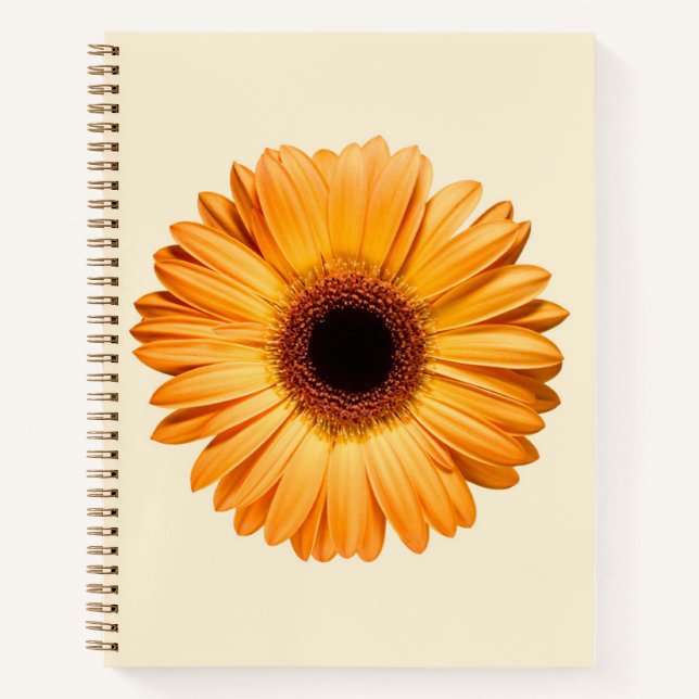 Cuaderno Flowers | Orange Gerbera (Anverso)