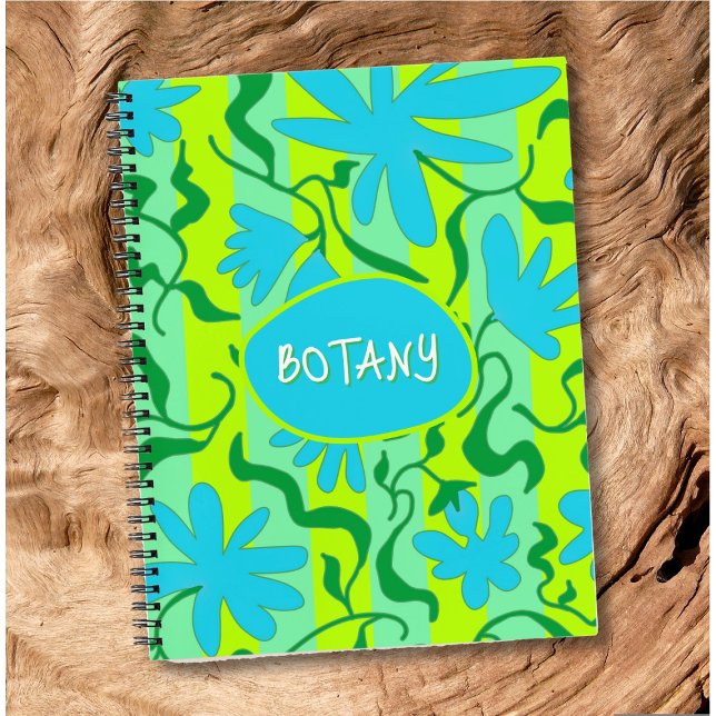 Cuaderno Flowing Vines Custom Text School Notebook (Subido por el creador)