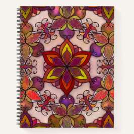 Cuaderno “Flox de fuego cereza”