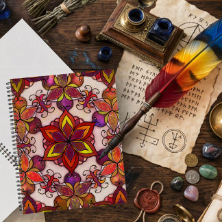 Cuaderno “Flox de fuego cereza”
