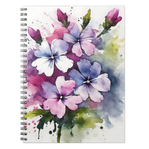 Cuaderno Flox - Flores de acuarela