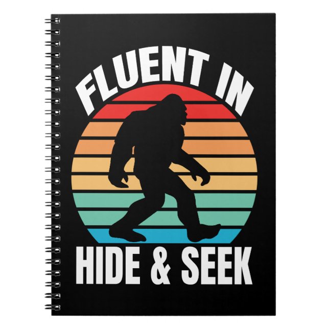 Cuaderno Fluent in hide y Seek divertidos (Frente)