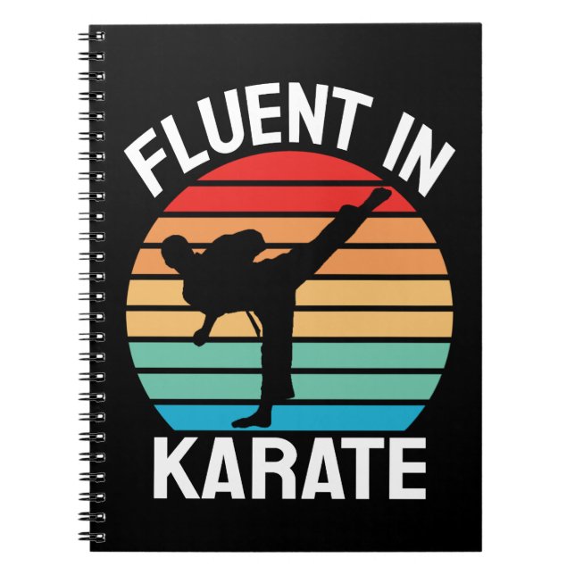 Cuaderno Fluent in Karate Funny Karate (Frente)