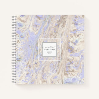 Cuaderno Flujo de pintura Resumen de textura Lavanda/Tan ID