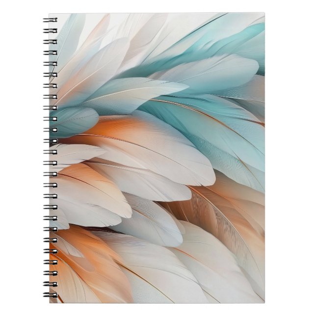 Cuaderno Flujo de pluma abstracto: elegancia suave (Frente)