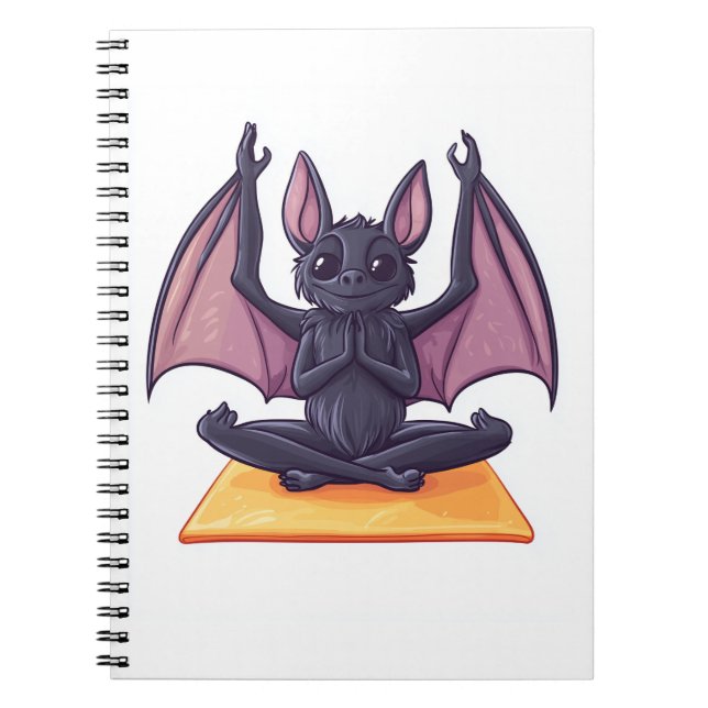 Cuaderno Flujo de Yoga de Murciélago (Frente)
