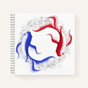 Cuaderno Flujo Marcial Abstracto Yin Yang Arte Marcial