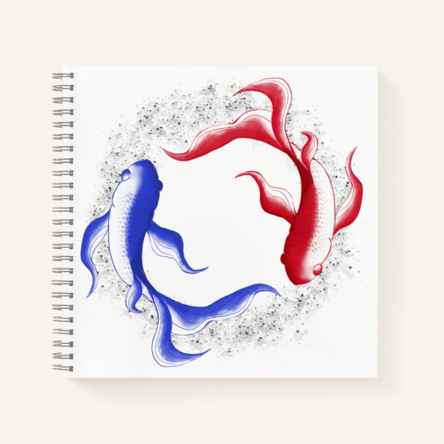 Cuaderno Flujo Marcial Abstracto Yin Yang Arte Marcial (Anverso)