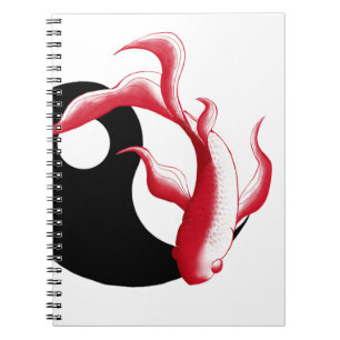 Cuaderno Flujo Marcial Sticker Abstracto YinYang de Arte Ma