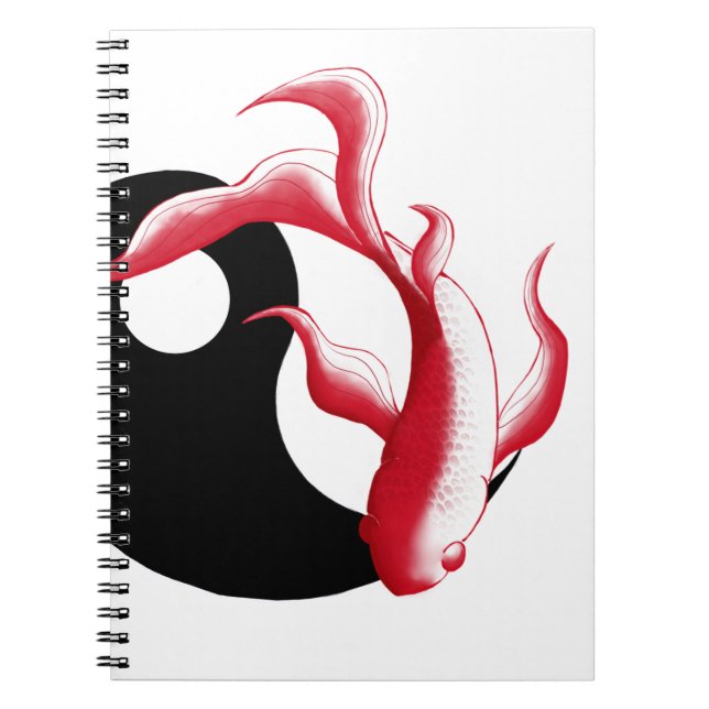 Cuaderno Flujo Marcial Sticker Abstracto YinYang de Arte Ma (Frente)