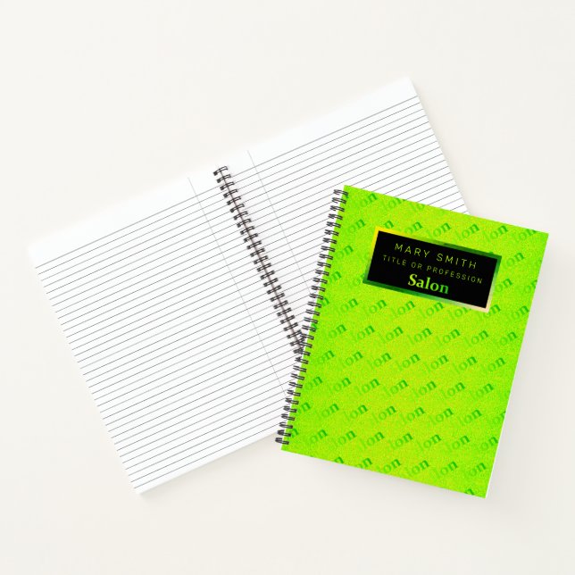 Cuaderno Fluorescente 2in1 Neon Elegante tarjeta de visita  (Interior)