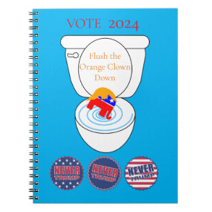 Cuaderno Flush The Naranja Clown Thunder_Cove