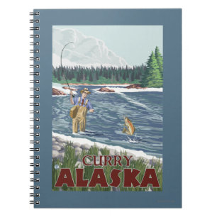 Cuaderno Fly Fisherman - Curry, Alaska