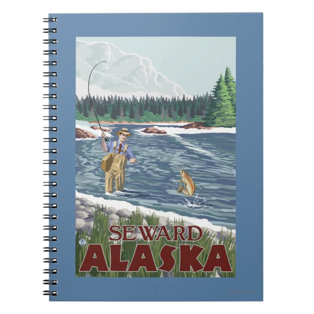 Cuaderno Fly Fisherman - Seward, Alaska (Frente)