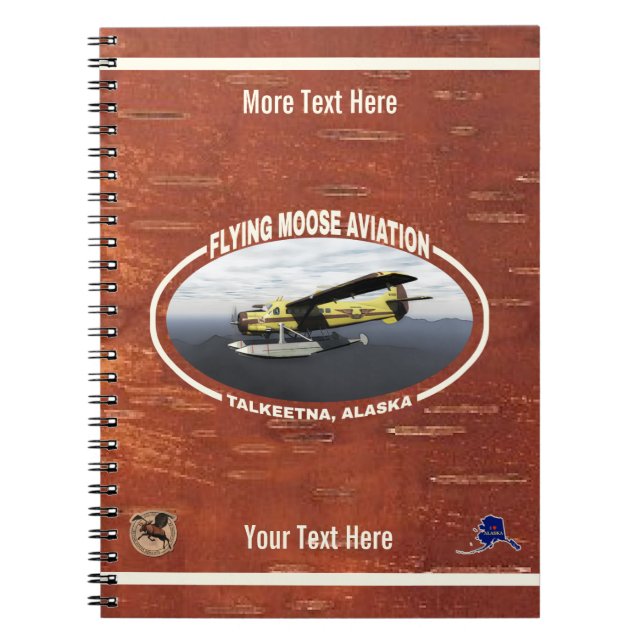 Cuaderno Flying Moose Aviation de Havilland DH3-C Otter (Frente)