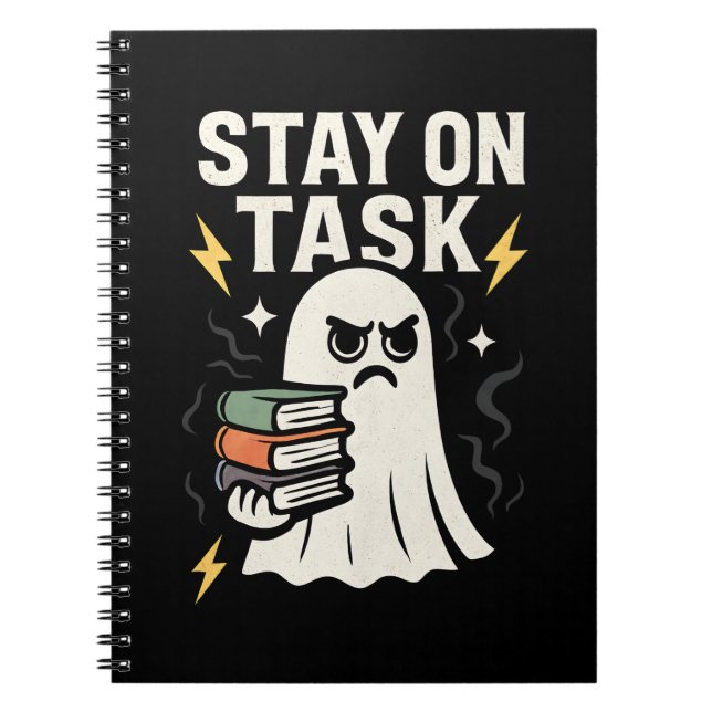 Cuaderno Foco fantasma - Halloween de vuelta al diseño esco (Frente)