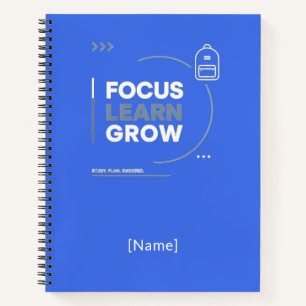Cuaderno Focus Learn Grow / Motivación y Éxito Escolar