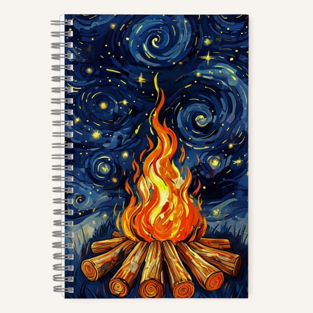 Cuaderno Fogata estilo Van Gogh (Anverso)