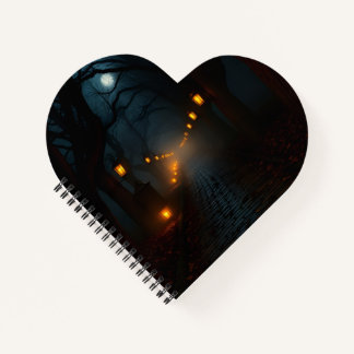 Cuaderno Foggy Lantern Path Halloween Notebook