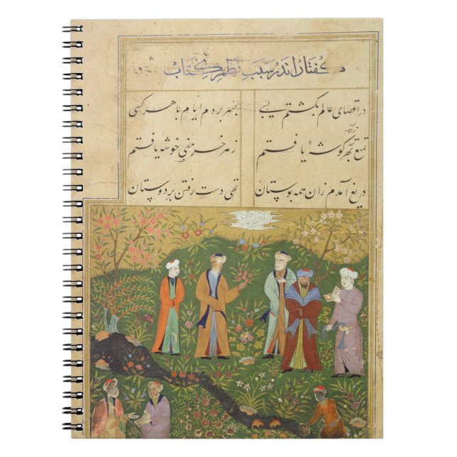 Cuaderno Folio 39, escena del jardín de A, del 'Bustan de (Frente)