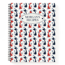 Folk Art Cat Pattern | Farmhouse Kitchen Recipe