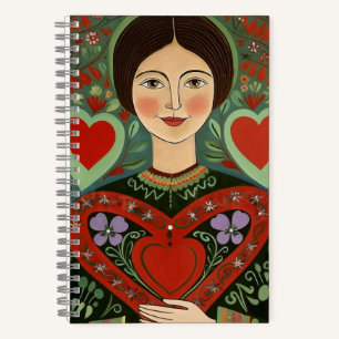 Cuaderno Folk de corazón abierto