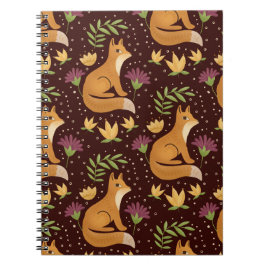 Cuaderno Folk Foxes Spiral Notebook