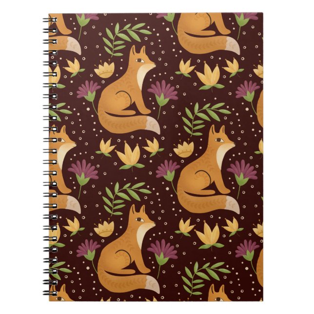 Cuaderno Folk Foxes Spiral Notebook (Frente)