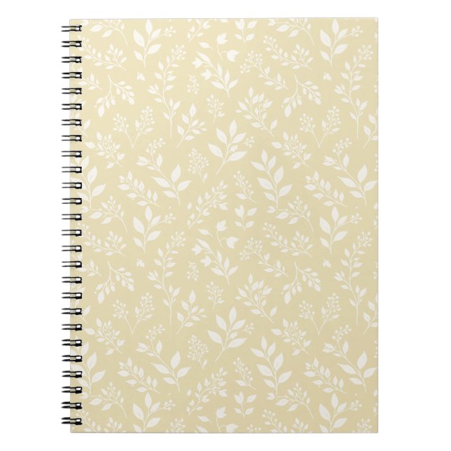Cuaderno Follaje de Otoño Neutral - Trigo Dorado (Frente)