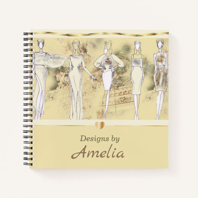 Cuaderno Folleto de moda personalizado (Anverso)