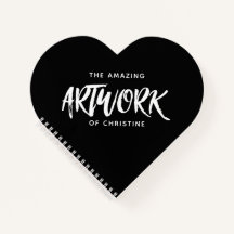 Folleto personalizado del corazón del artista negr