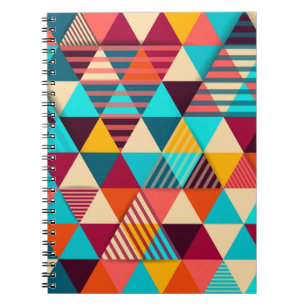Cuaderno Fondo abstracto con formas triangulares. g moderno