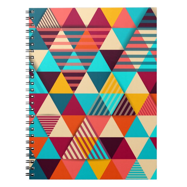 Cuaderno Fondo abstracto con formas triangulares. g moderno (Frente)