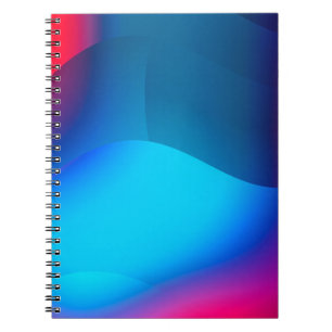 Cuaderno Fondo abstracto con gradiente colorido. Vibran