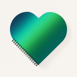 Cuaderno Fondo abstracto con gradiente verde turquesa moder