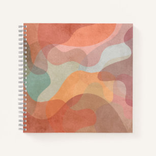Cuaderno Fondo abstracto de blobs pastel superpuestos