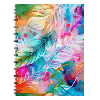 Cuaderno Fondo abstracto de las manchas y manchas de las ac