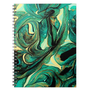 Cuaderno Fondo abstracto de las pinturas acrílicas en la ag