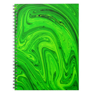 Cuaderno Fondo abstracto de pintura al óleo verde. Grado de