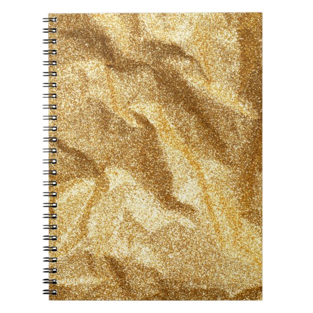 Cuaderno Fondo abstracto de textura de papel arrugado de or (Frente)