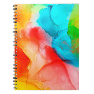 Cuaderno Fondo abstracto de tinta de alcohol, fotoabstracci